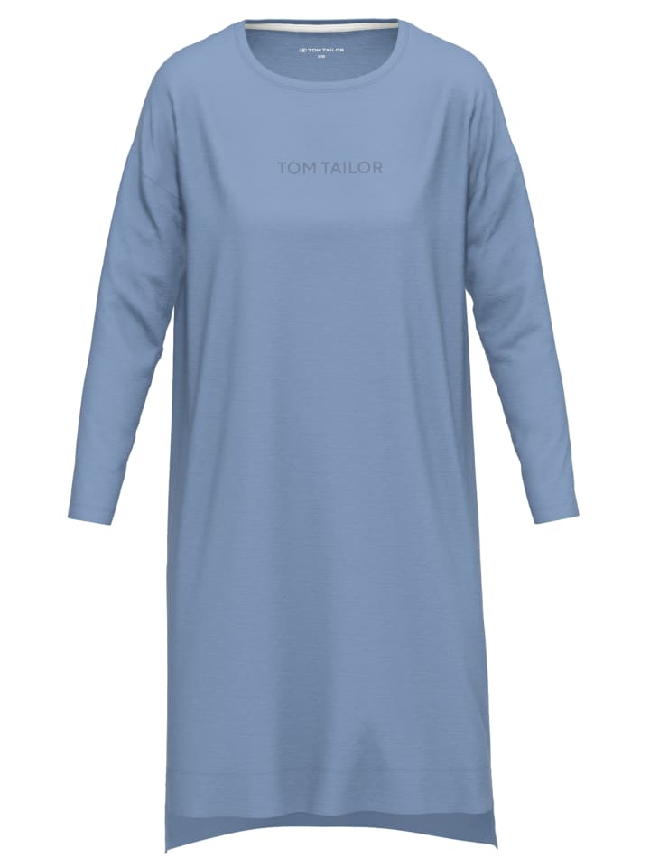 

Ночная рубашка Charlotte, средне-синего цвета, однотонная Tom Tailor