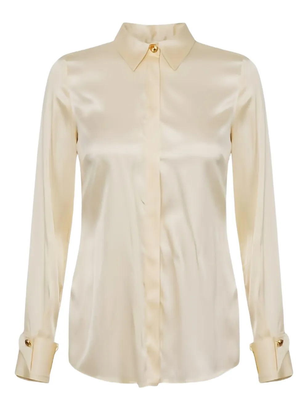 

Атласная рубашка Elisabetta Franchi, нейтральный