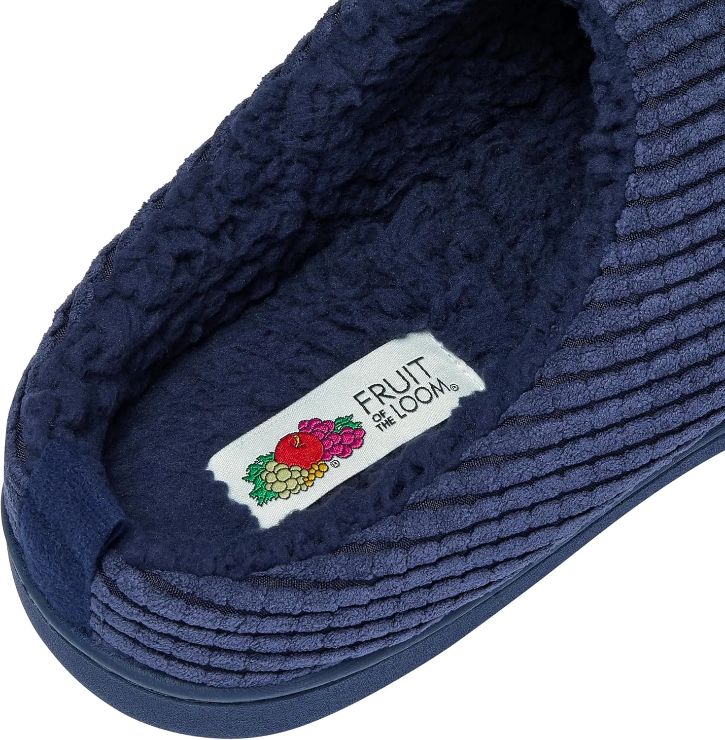 Тапочки с ворсом, Fruit of the Loom, синий — фото 4
