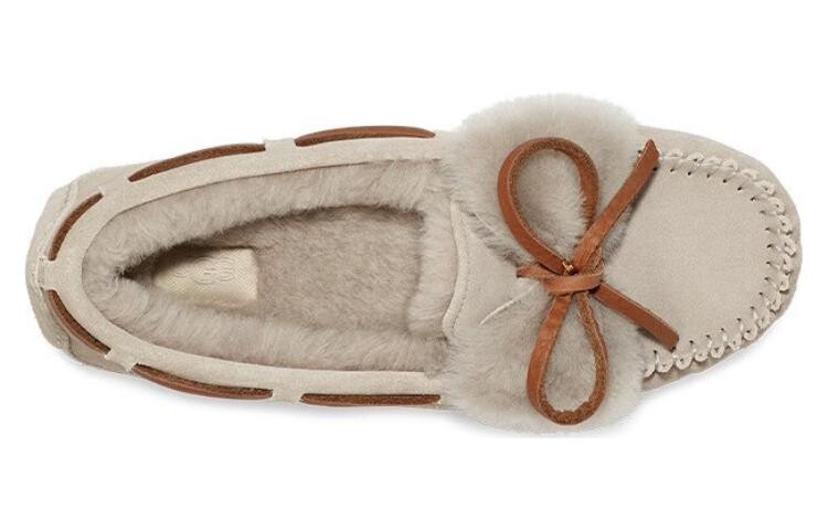 Женские повседневные туфли женские низкие козьи коричневые Ugg — фото 4