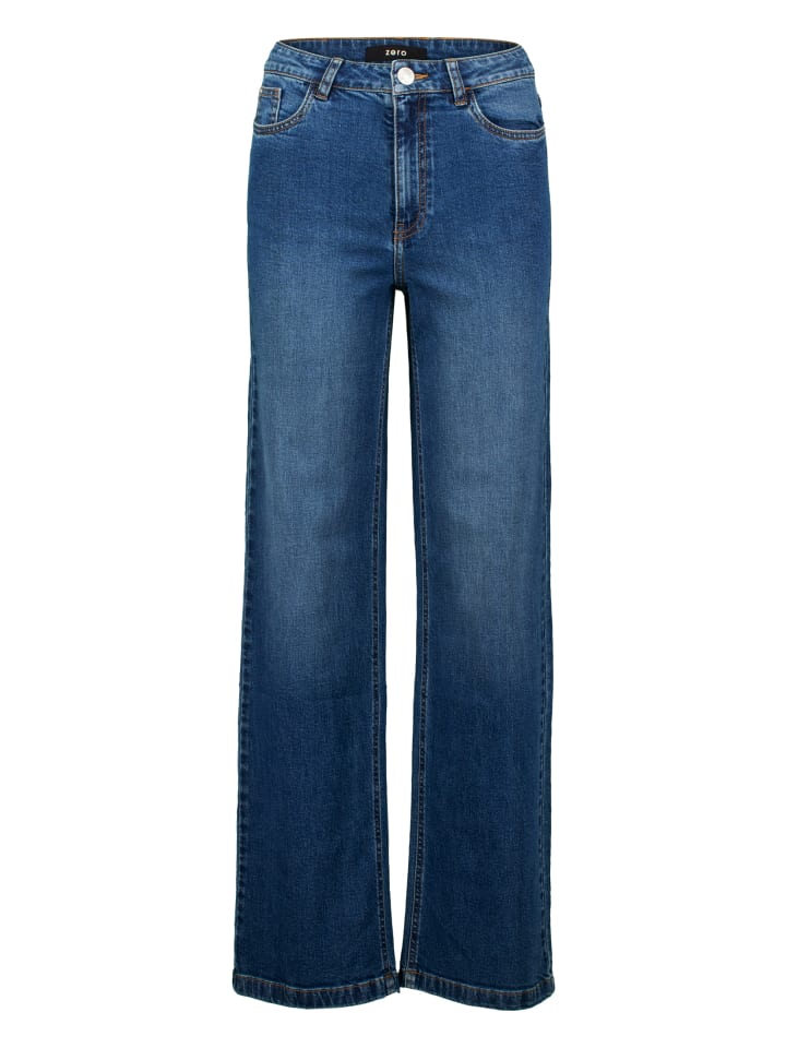

Zero Джинсы с широкими штанинами, 32 дюйма, средне-синего цвета