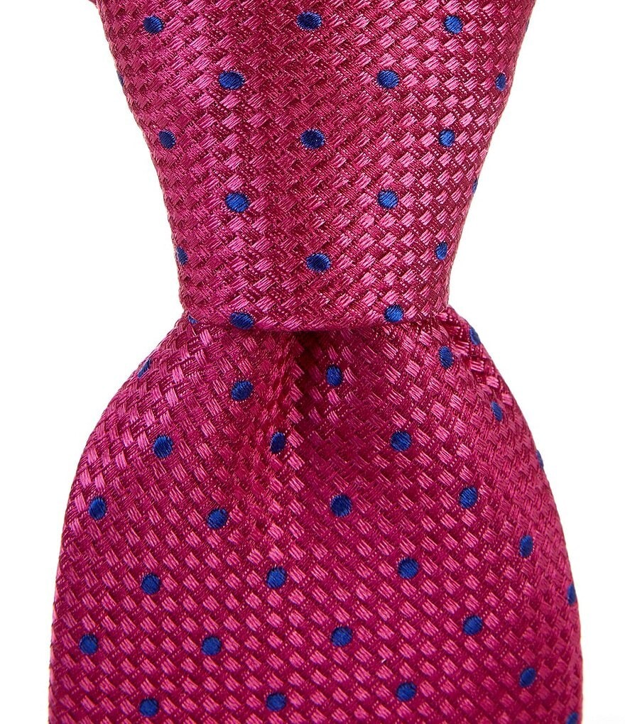 

Cremieux Big & Tall Pop Dot 3 1/4Тканый шелковый галстук, красный