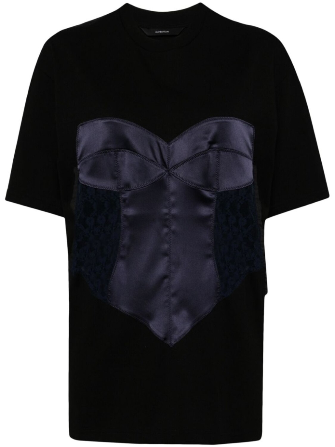 

PushBUTTON футболка Bustier Mixed, черный