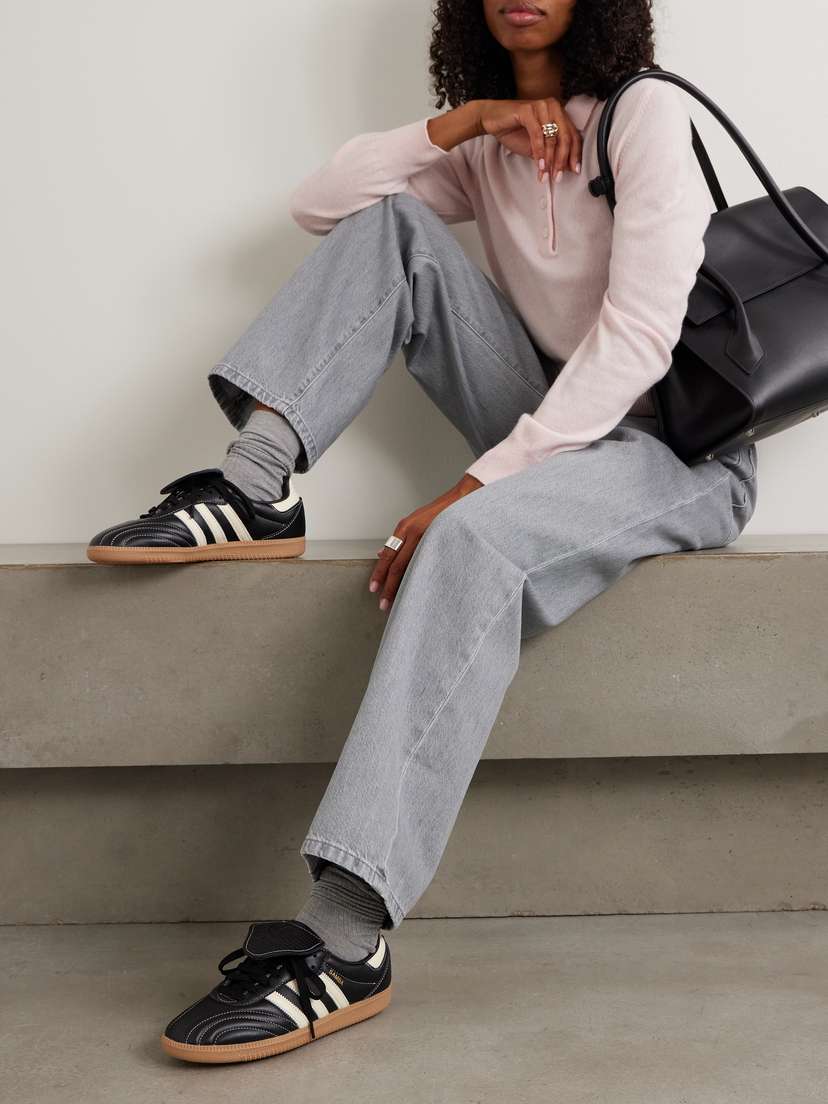 Кроссовки Samba lt из кожи Adidas Originals, черный — фото 2