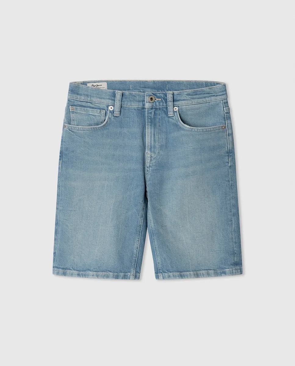 

Короткие джинсы свободного кроя для мальчика Pepe Jeans, индиго
