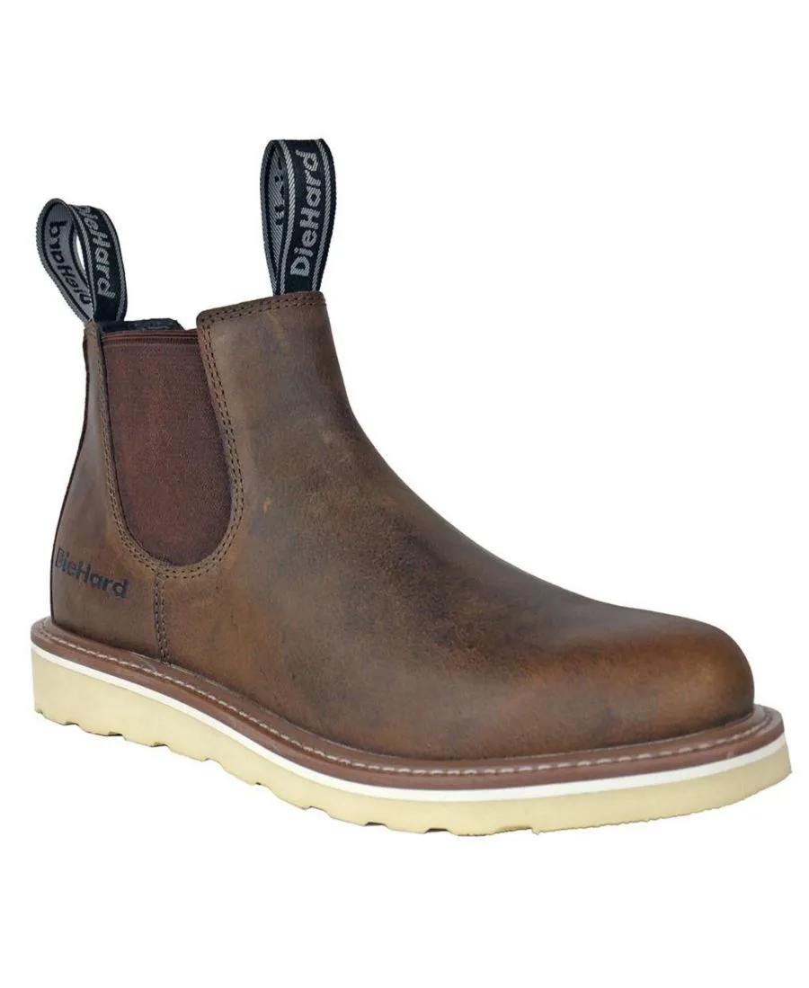 Мужские рабочие ботинки Colt Goodyear Welt с мягким носком DieHard, коричневый