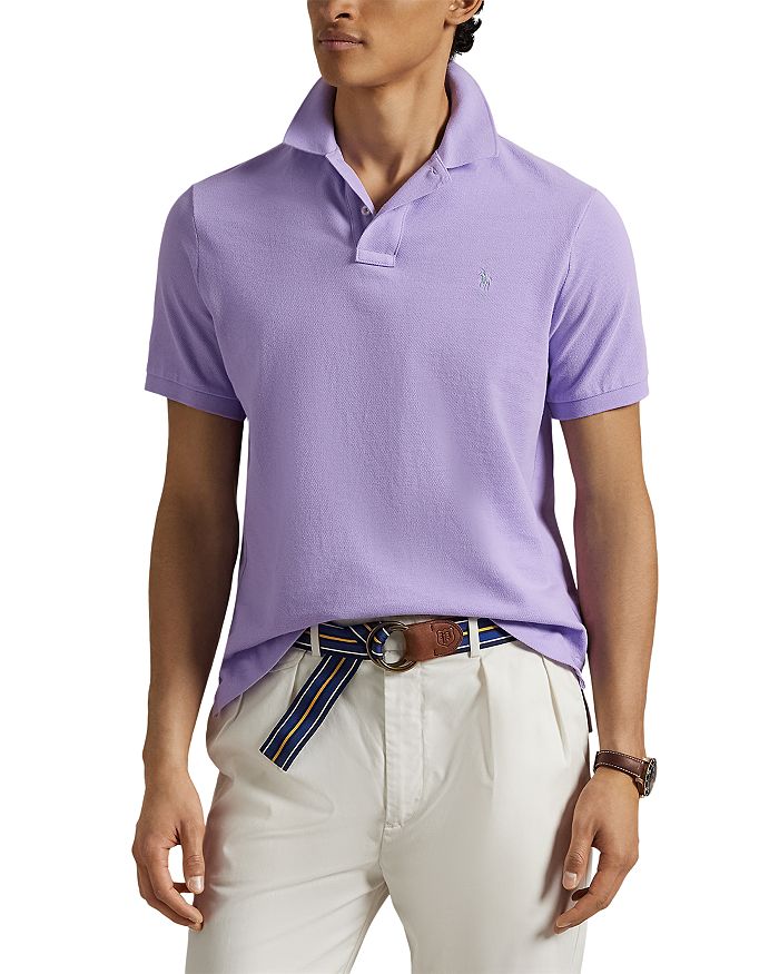 

Кастомная облегающая поло с сетчатыми вставками Polo Ralph Lauren, фиолетовый