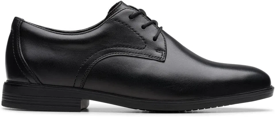 Туфли Clarks Unisex Jonwin Step YSHOE, Black (Black Leather)