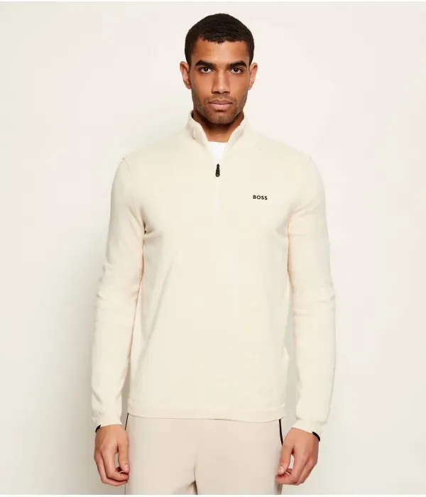 Свитер K_Ever-X QZ regular fit Boss Green, бежевый