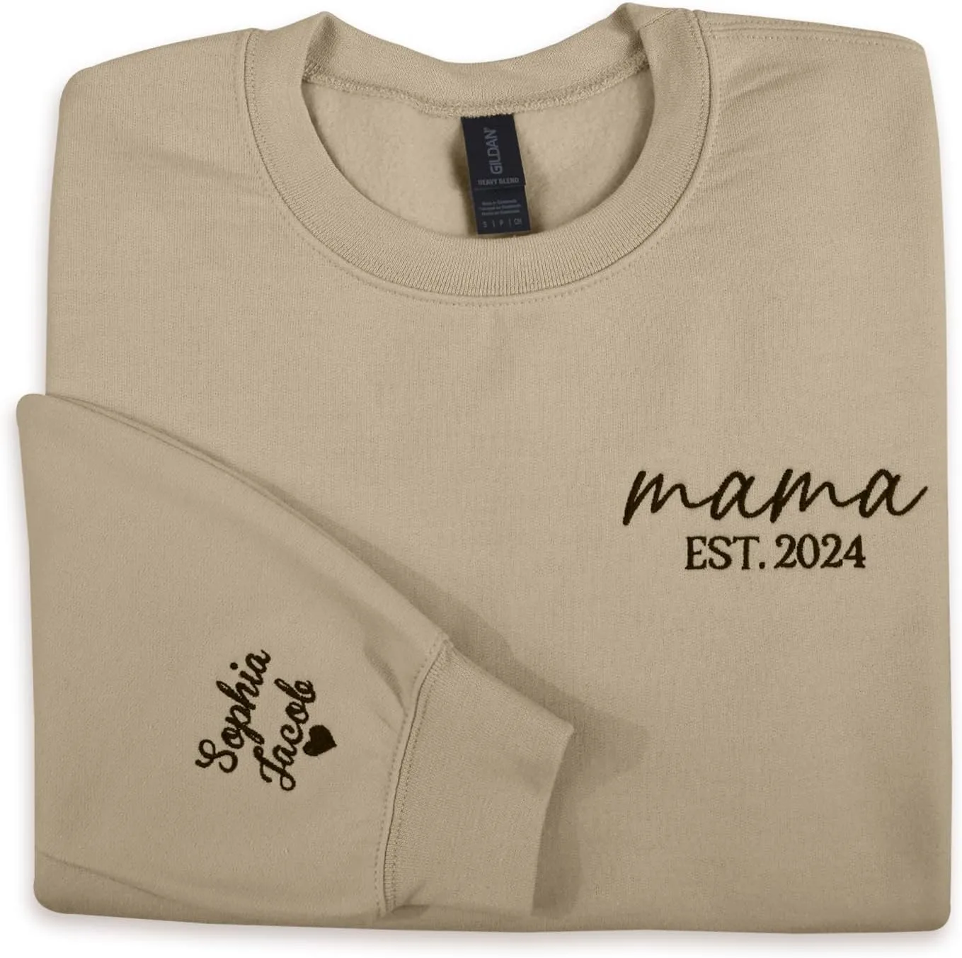 

Кастомный худи с вышивкой Est от Nacre Apparel