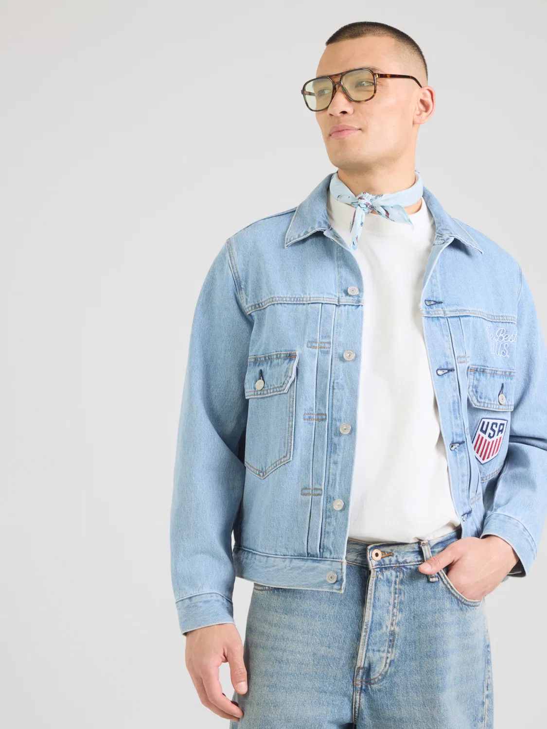 Куртка межсезонья 'WC TYPE II' Levi'S , Navy/Light Blue — фото 4