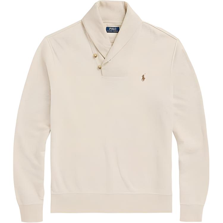 Футболка поло мужская бежевая Polo Ralph Lauren FW23 — фото 2