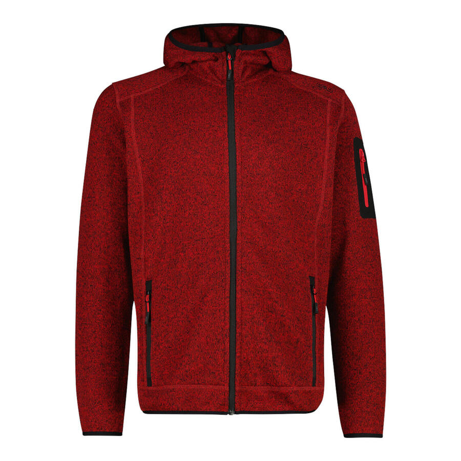 

Мужская флисовая куртка CMP с фиксированным капюшоном, трикотажная куртка 3H60847N