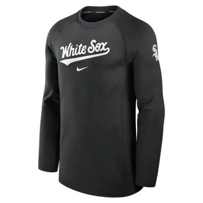 

Лонгслив Nike Chicago White Sox Authentic Collection Game Time, черный