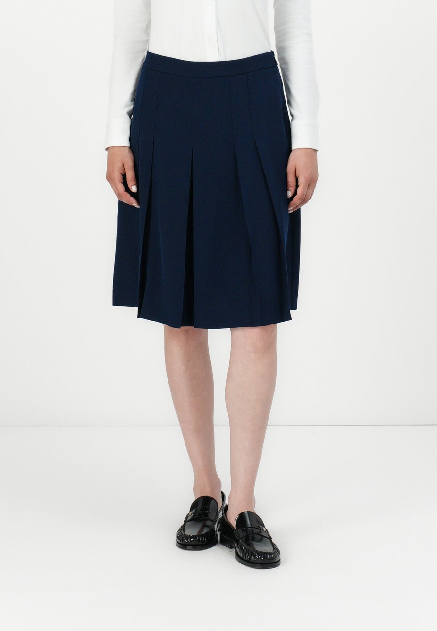 

Юбка Tommy Hilfiger PLEATED KNEE SKIRT, Dark Night Navy/Dark Blue