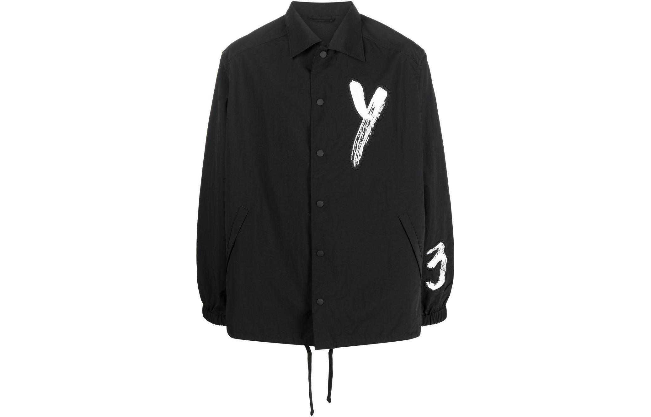 

Y-3 Рубашка-куртка с логотипом, Black