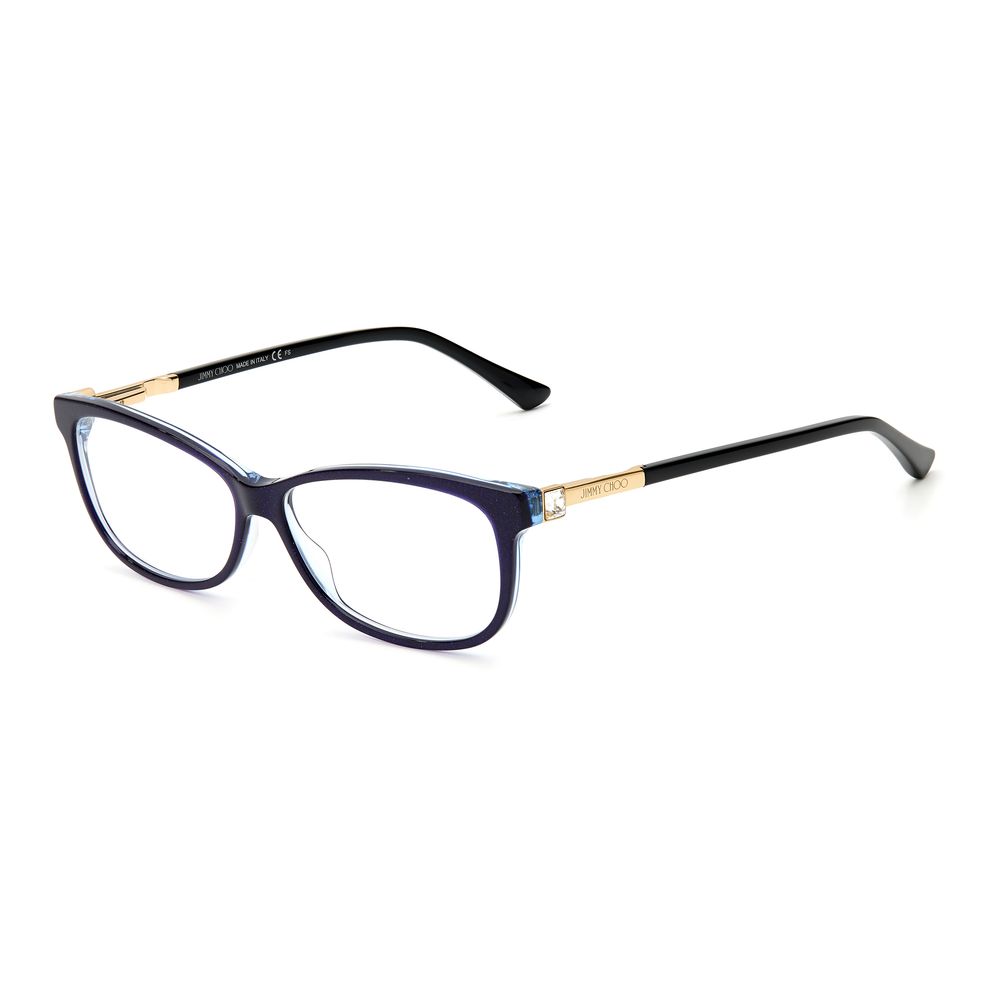 

Синие оправы из ворса и теленка Jimmy Choo Eyewear, Blue