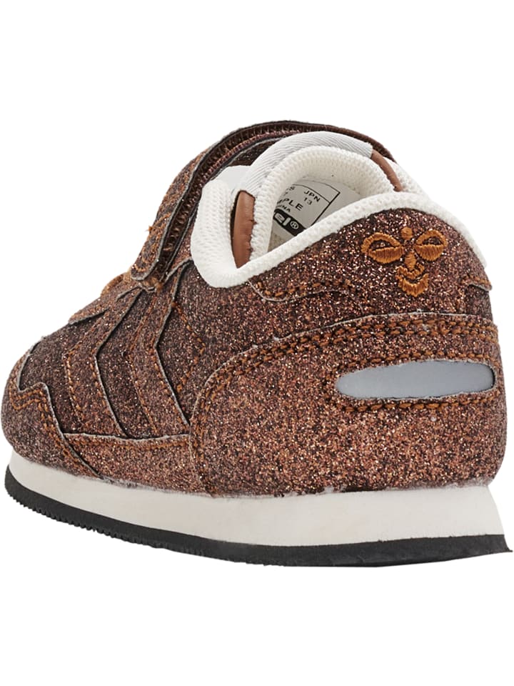 Кроссовки на шнуровке Hummel Elastische Schnürsenkel Sneaker Reflex Glitter Mädchen, цвет COPPER — фото 2