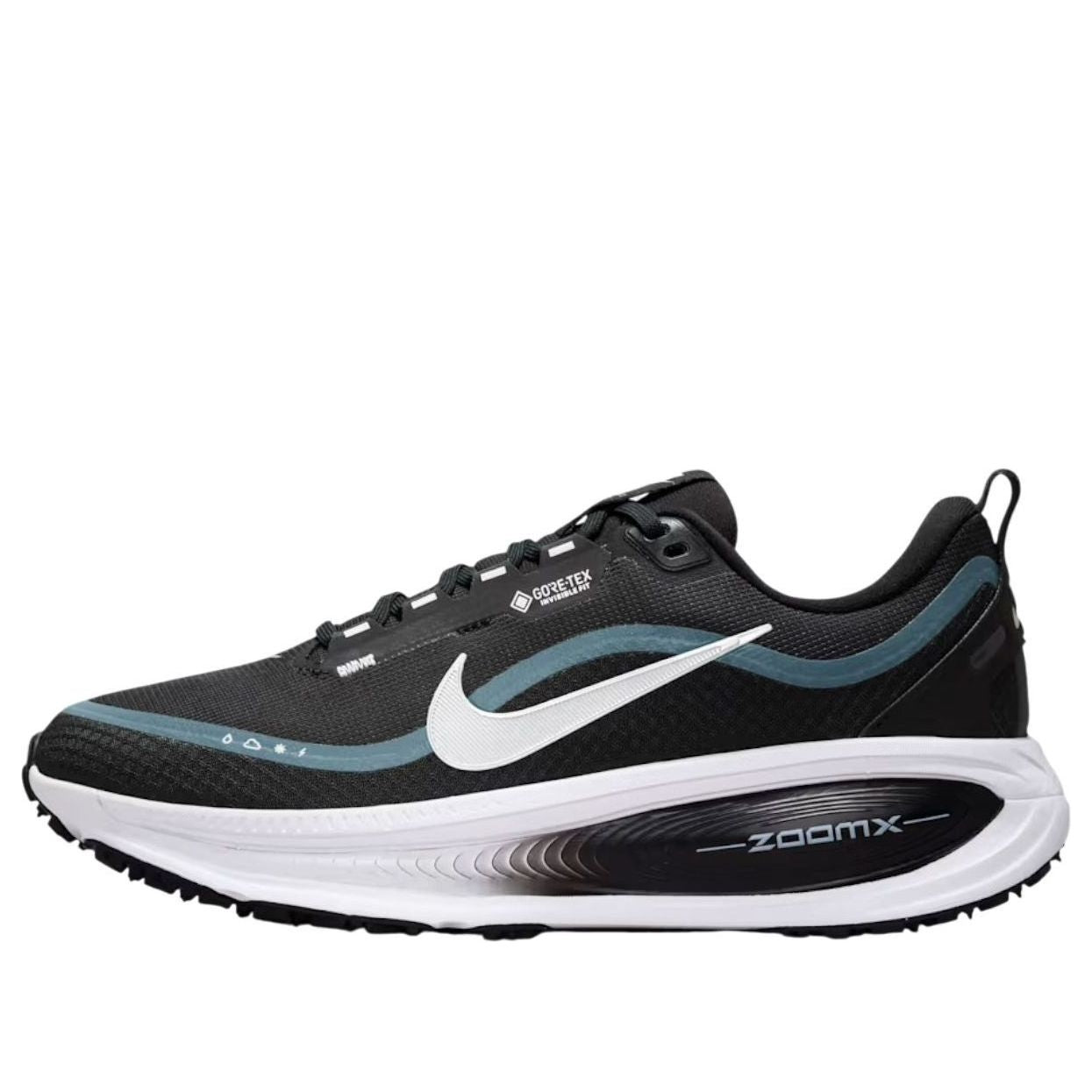 Кроссовки (WMNS) Nike ZoomX Vomero 18 Gore-Tex 'Black White Metallic Silver'
