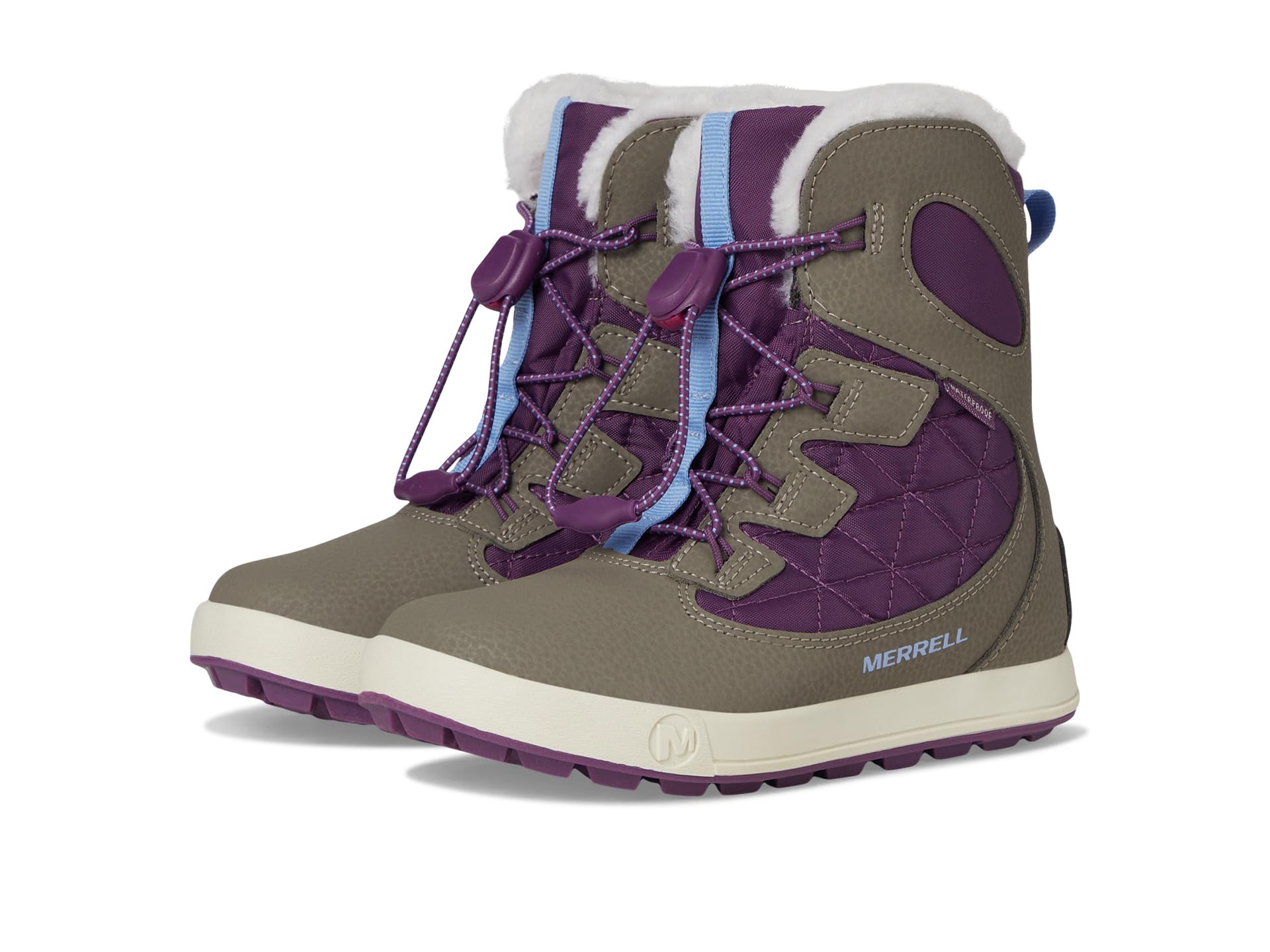 

Ботинки Merrell Kids Snow Bank 4.0 Waterproof, цвет Truffle/Plum