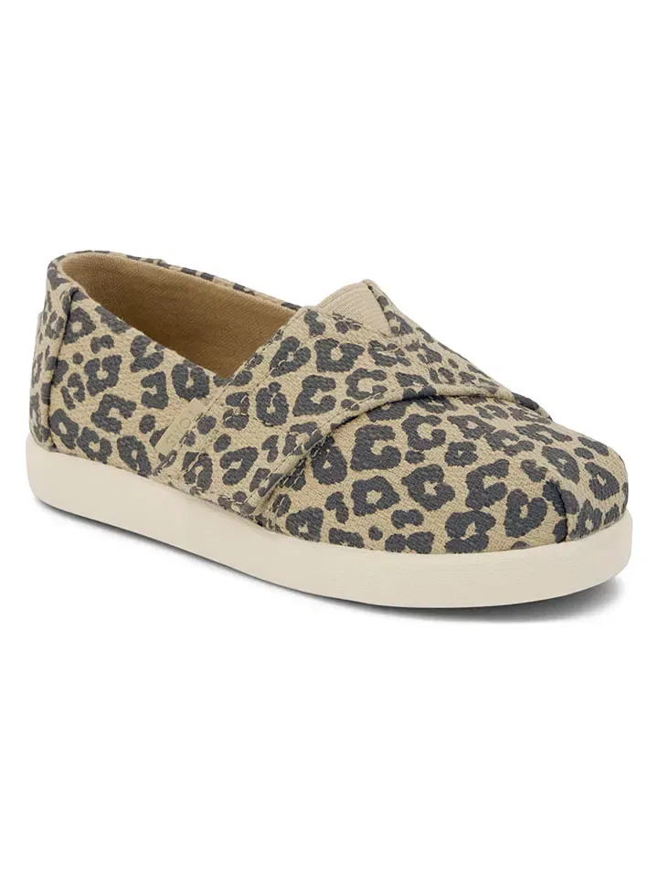 Слипперы с узором, TOMS, бежевый/серый