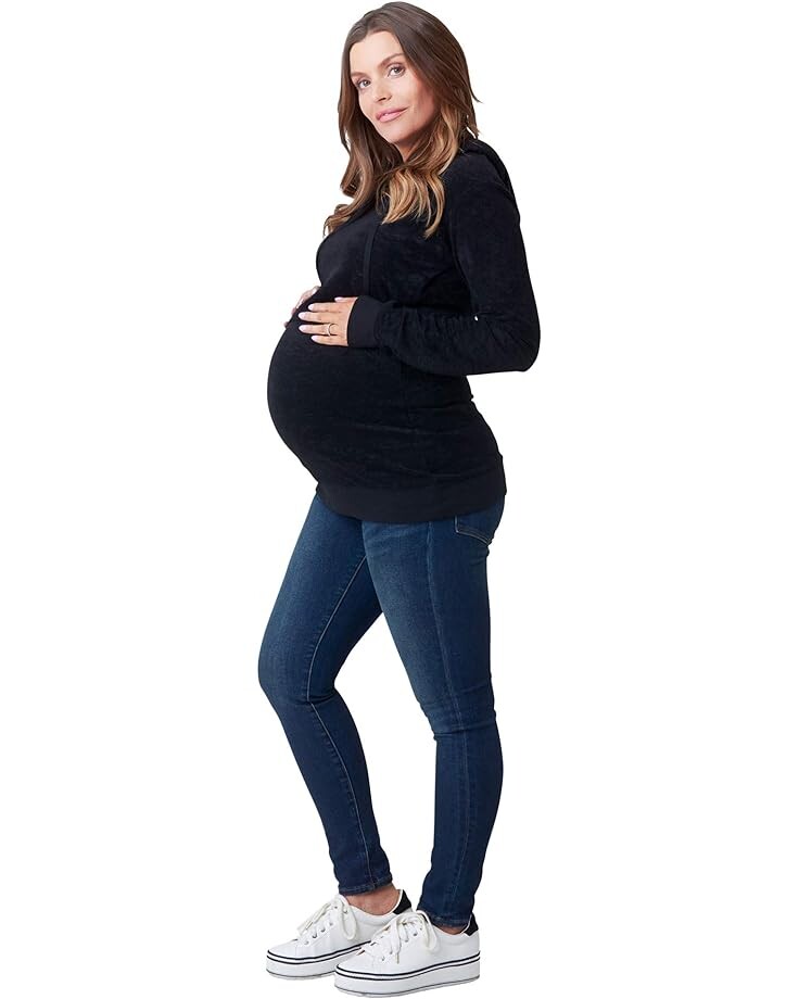 

Худи NOM Maternity Jojo Maternity Hoodie, цвет Black Velour