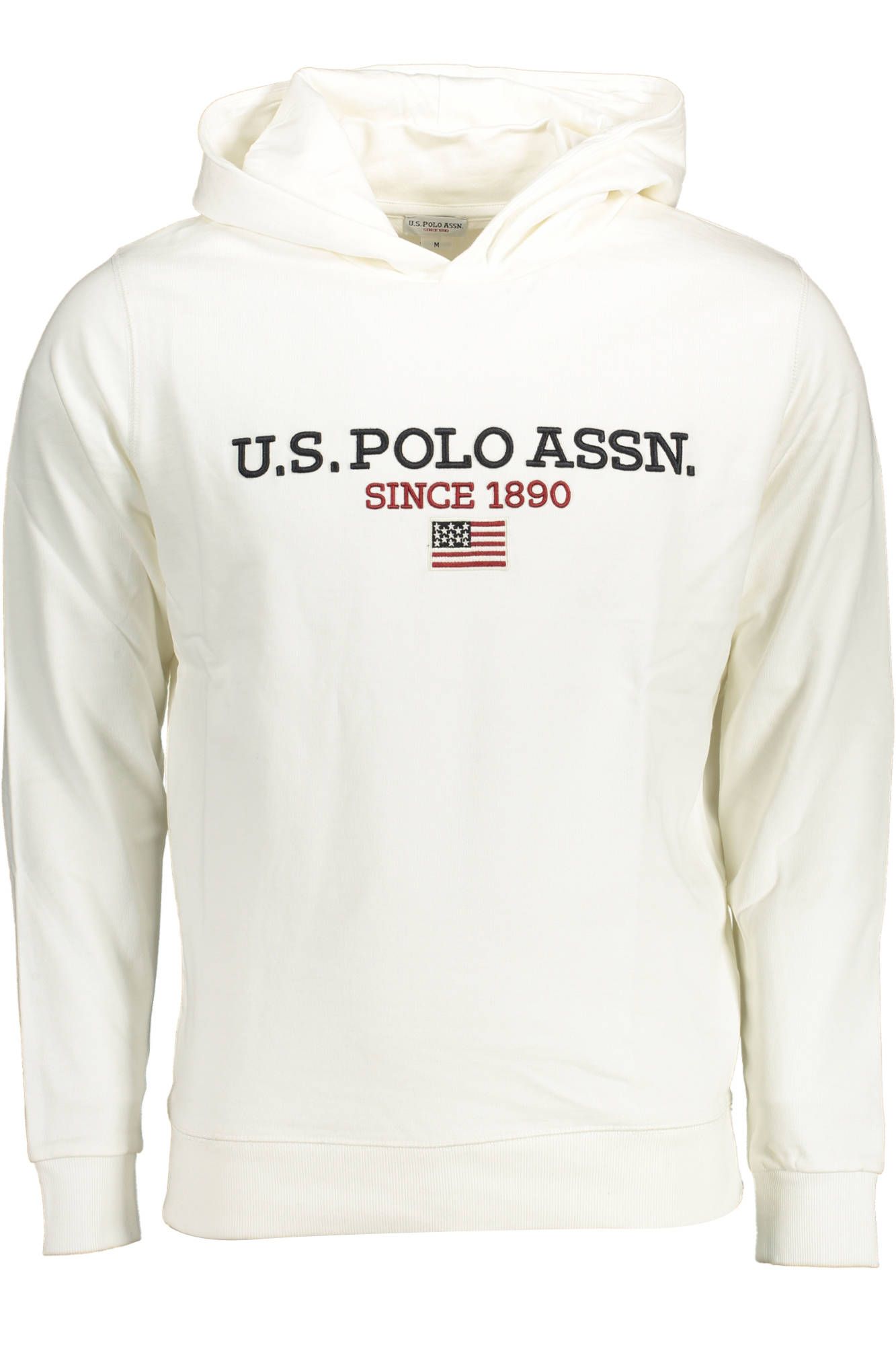 

Белый хлопковый мужской свитер U.S. Polo Assn.