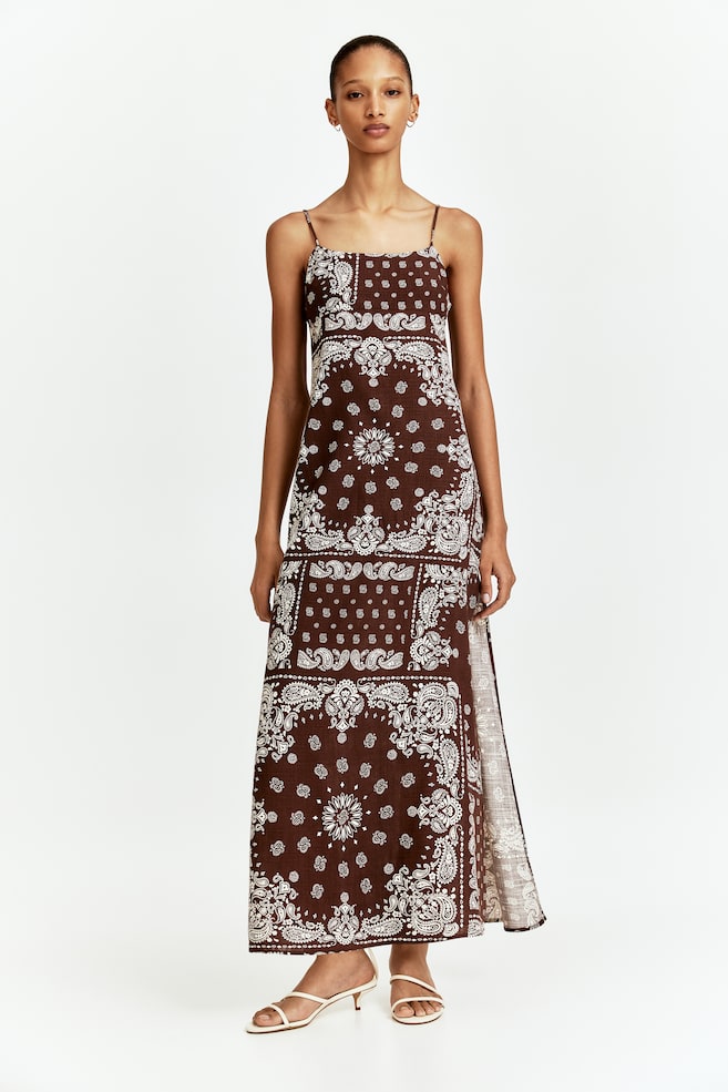

Платье макси с завязкой H&M, мультиколор