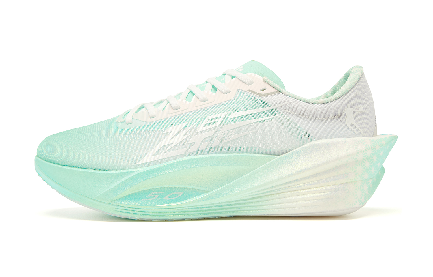 

QIAODAN Кроссовки мужские с низким верхом Phantom PB5.0 Jordan White Ice Lake Green