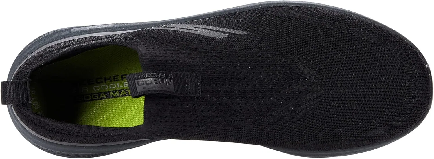 Мужские кроссовки Skechers GOrun Elevate для тренировок и бега, с амортизацией, черные, размер 45.5 EU X-Wide — фото 4