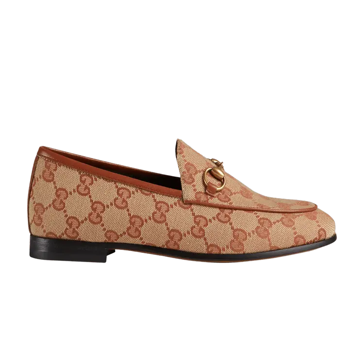 Кроссовки Gucci Wmns Jordaan Loafer GG - Beige Rust, коричневый