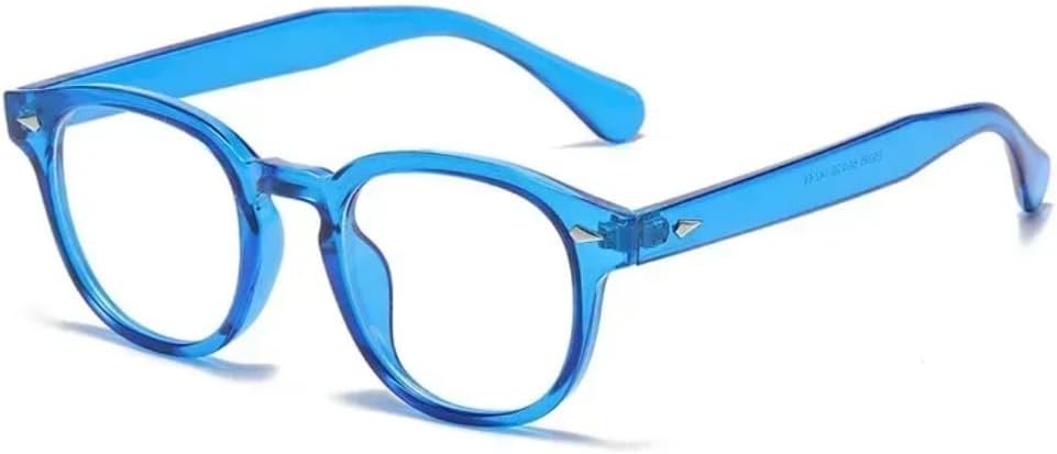 

Солнцезащитные очки с защитой UV400 | Круглые заклепки, панк-леопардовый принт | для женщин и мужчин, для занятий спортом на открытом воздухе и вождения DSVIGF, Jelly Sky Blue Frame