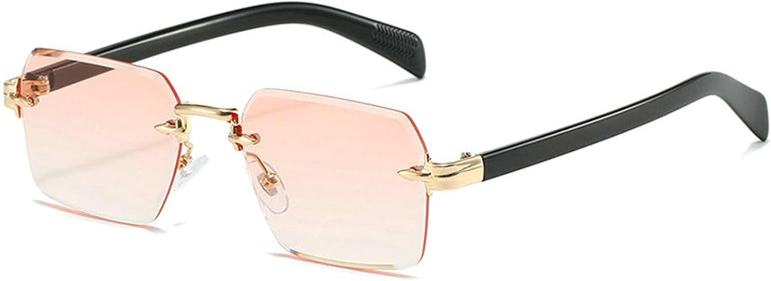 

Солнцезащитные очки Willochra в стиле ретро, ​​квадратные, для женщин. Модные маленькие винтажные солнцезащитные очки без оправы, металлическая оправа, защита от УФ-излучения, C6