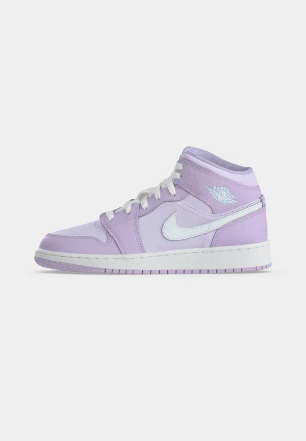 Кроссовки Air 1 Mid High Top Jordan, фиолетовый туман/белый/едва виноградный — фото 2