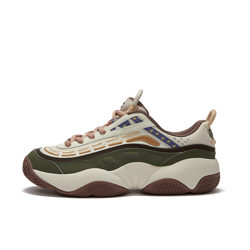 

FILA FUSION Низкие винтажные баскетбольные кроссовки мужские, зеленые, белые