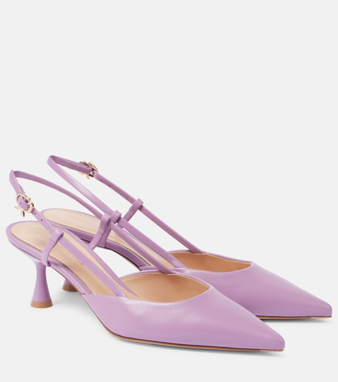 Кожаные туфли-лодочки Ascent 55 с открытой пяткой Gianvito Rossi, Melrose