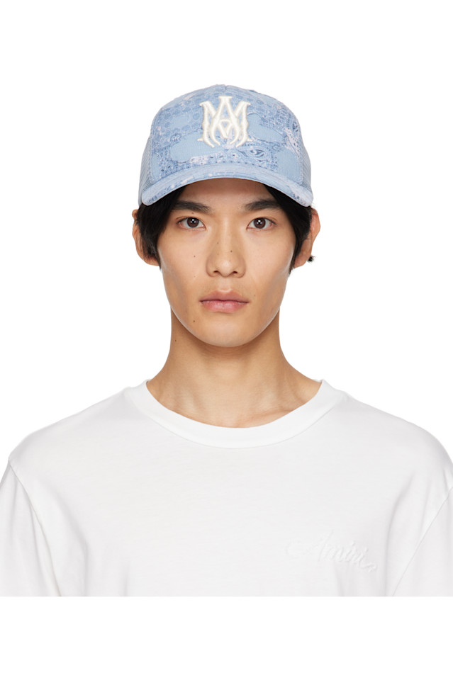 

Ремонт синей банданы, кепка дальнобойщика Amiri, Ashley Blue