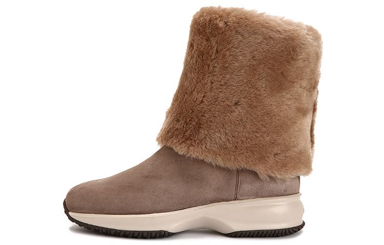 HOGAN Интерактивные термосапоги Crew Snow Boots женские коричневые