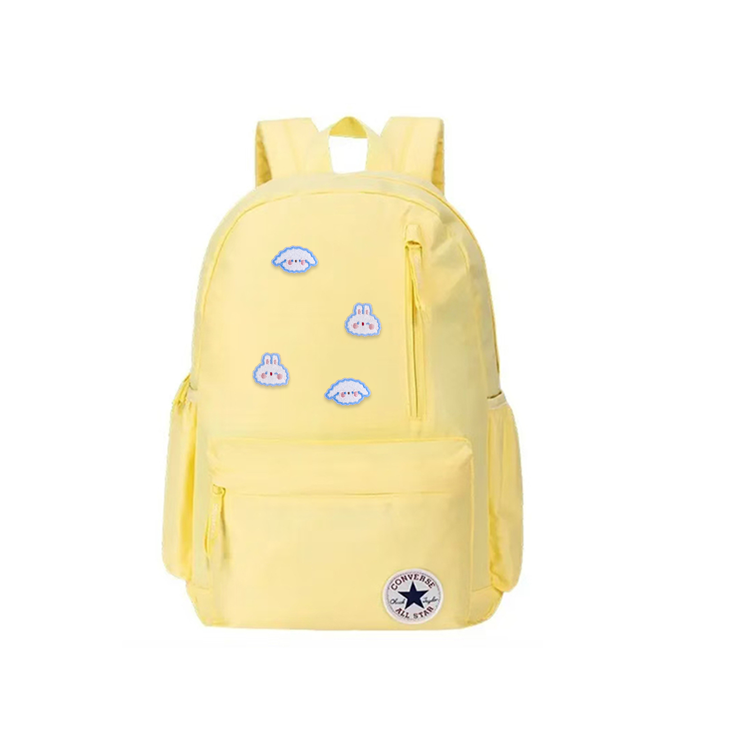 

Converse Полиэстеровый рюкзак среднего размера унисекс светло-желтый, Fragmented Single