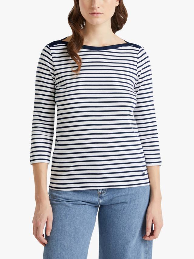 

Топ с рукавами в полоску 3/4 Benetton, синий