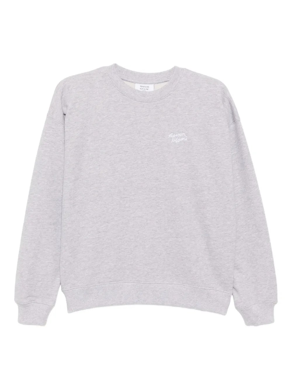 

Топ с вышивкой Handwriting Maison Kitsuné, серый