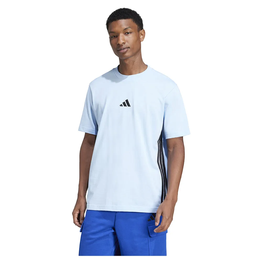 

Футболка с коротким рукавом adidas Essentials 3 Stripes Single Jersey, синий