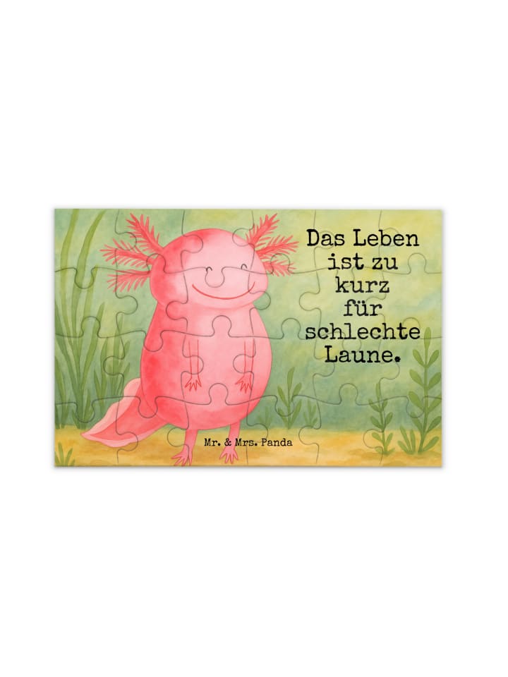 

Mr. & Mrs. Panda Головоломка «Аксолотль: Счастливый дизайн» с надписью белого цвета