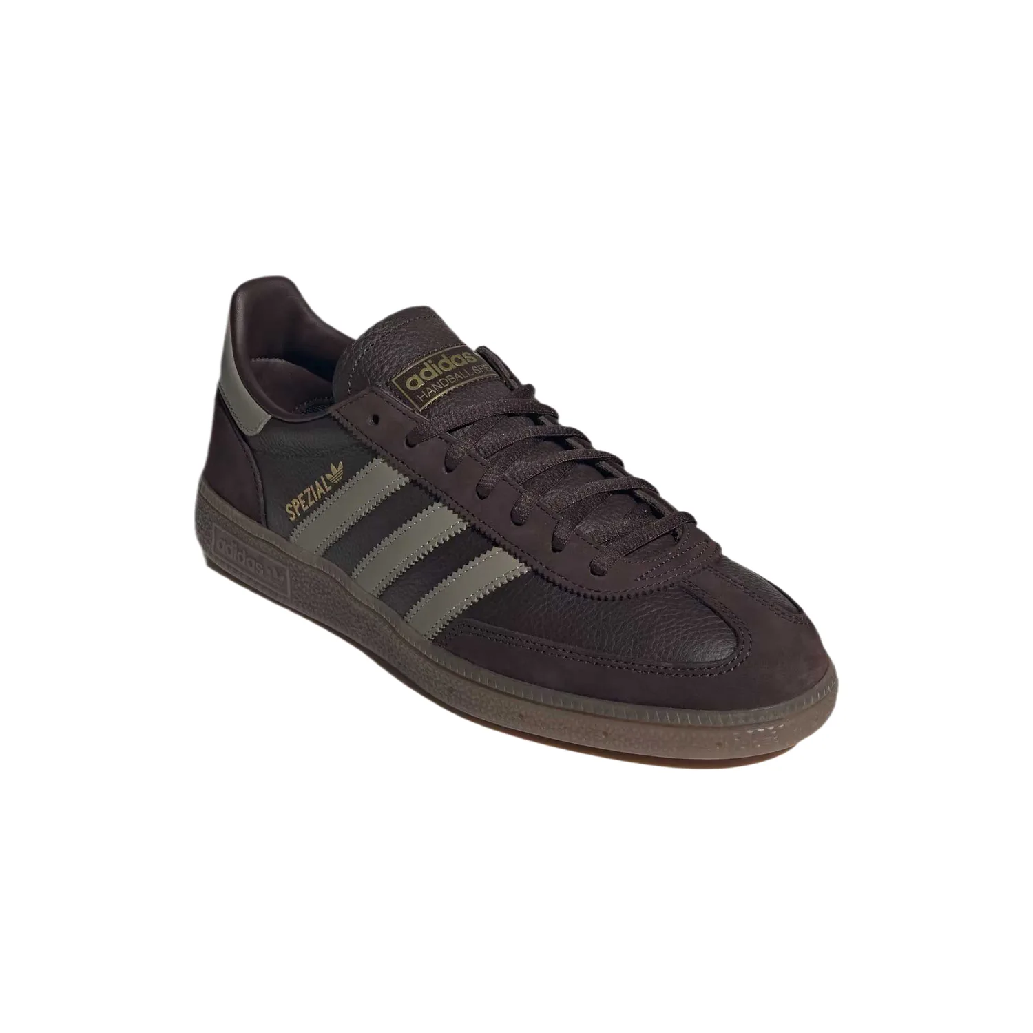 HANDBALL SPEZIAL Leather Low top Training Shoes Unisex Adidas Originals, aurora coffee/серебро pebble/коричневый — фото 4