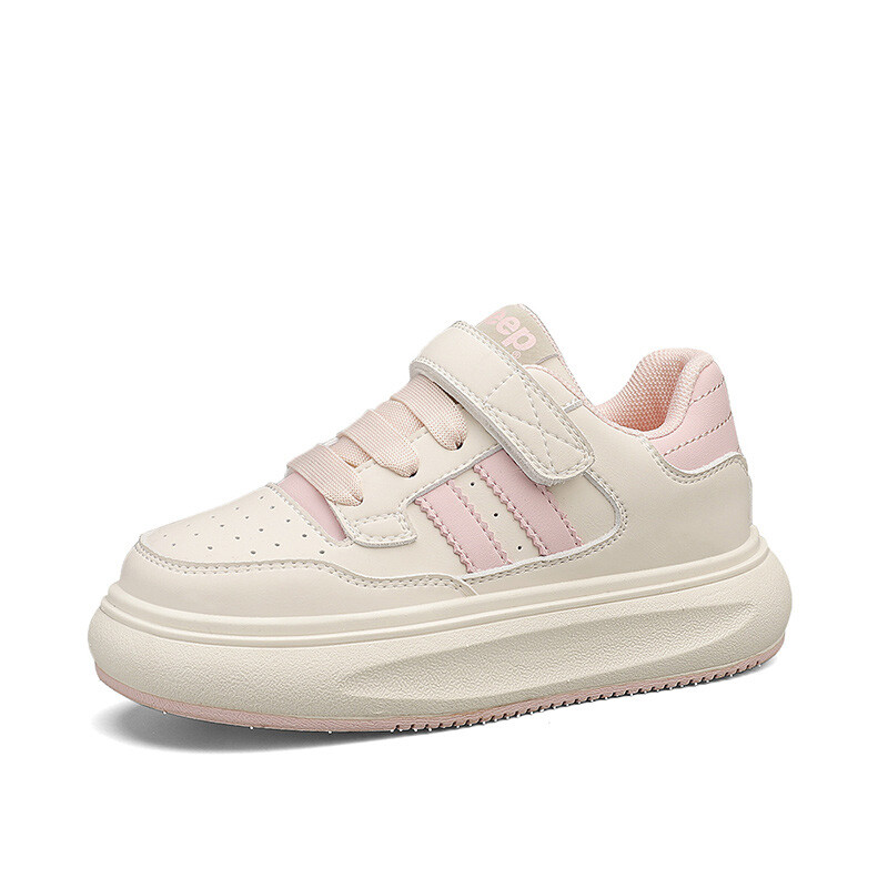Детские кроссовки для скейтбординга Kids Low-top White Jeep, цвет Cherry Blossom Pink — фото 2