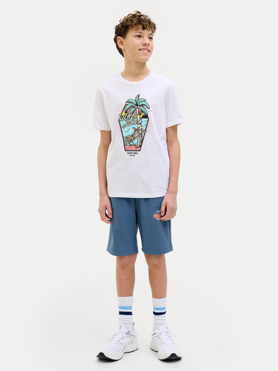 Облегающие спортивные шорты Logo 12249970 Jack&Jones Junior, синий — фото 2