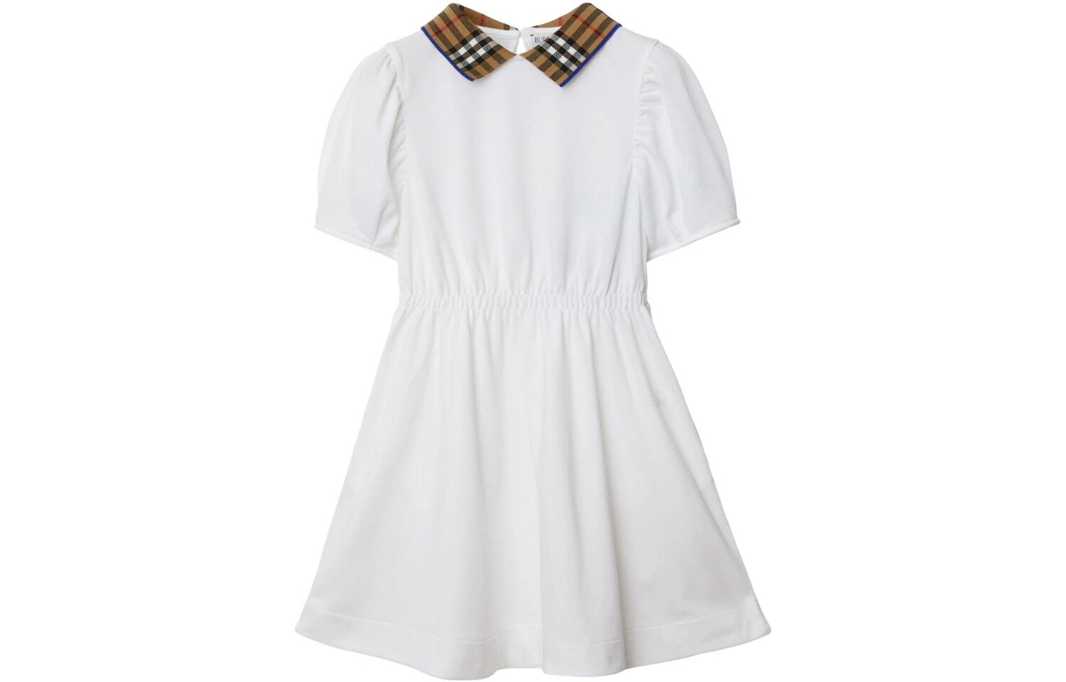 

Детское платье Burberry Kids, цвет Optical white