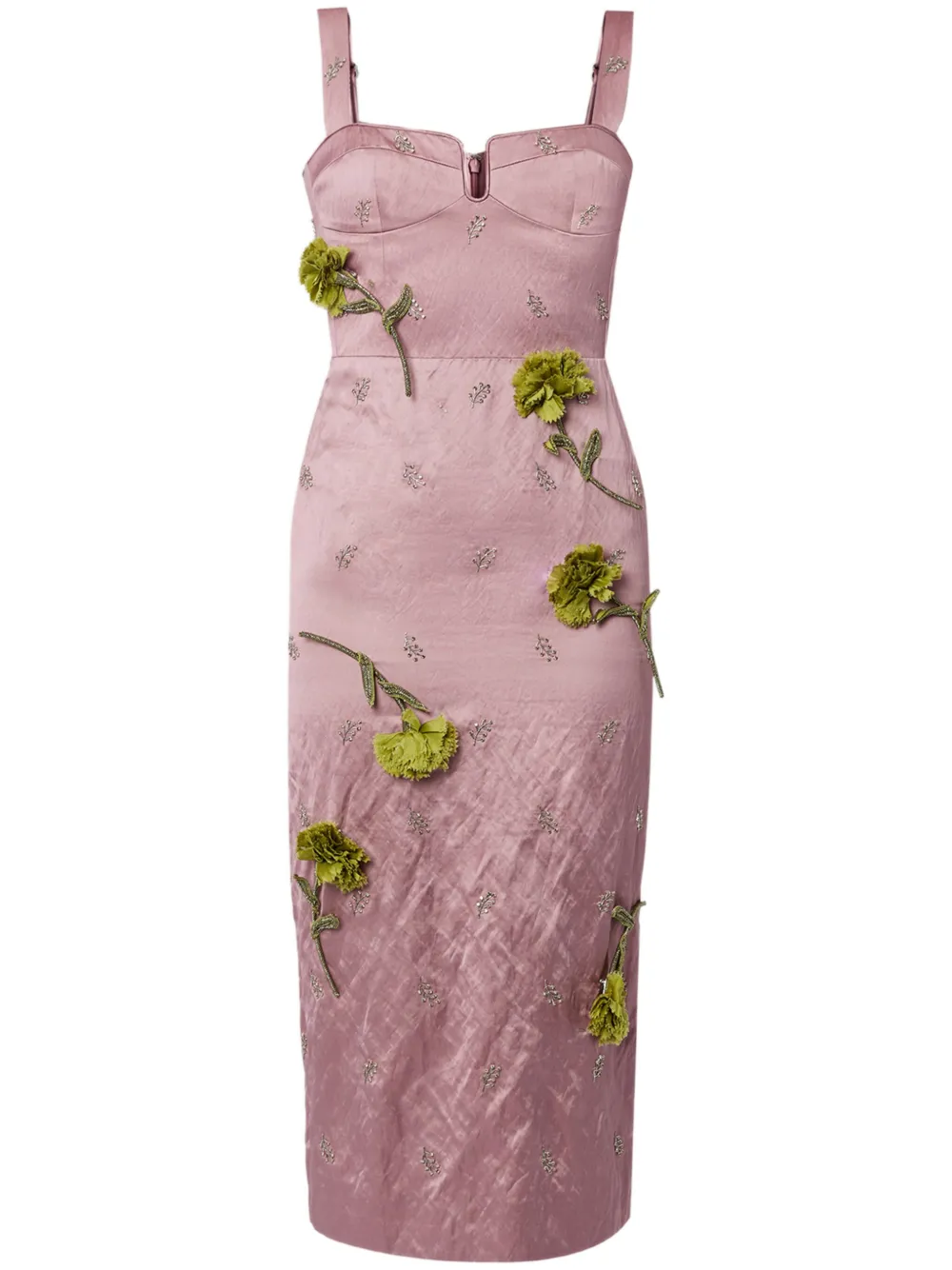 

Коктейльное платье с бюстье ERDEM, розовый