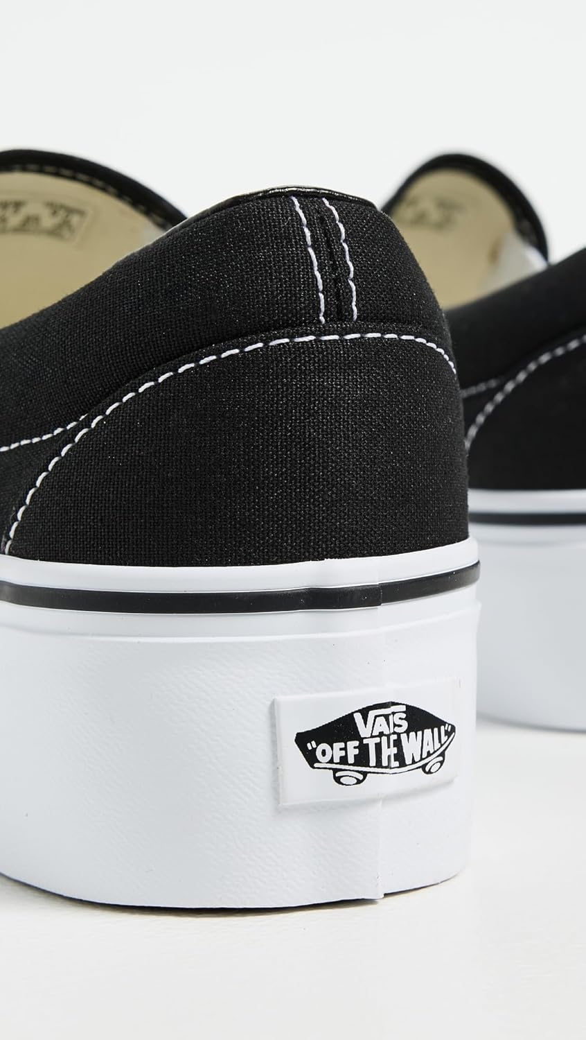 Классические слипоны Vans унисекс для взрослых, белый/черный — фото 3