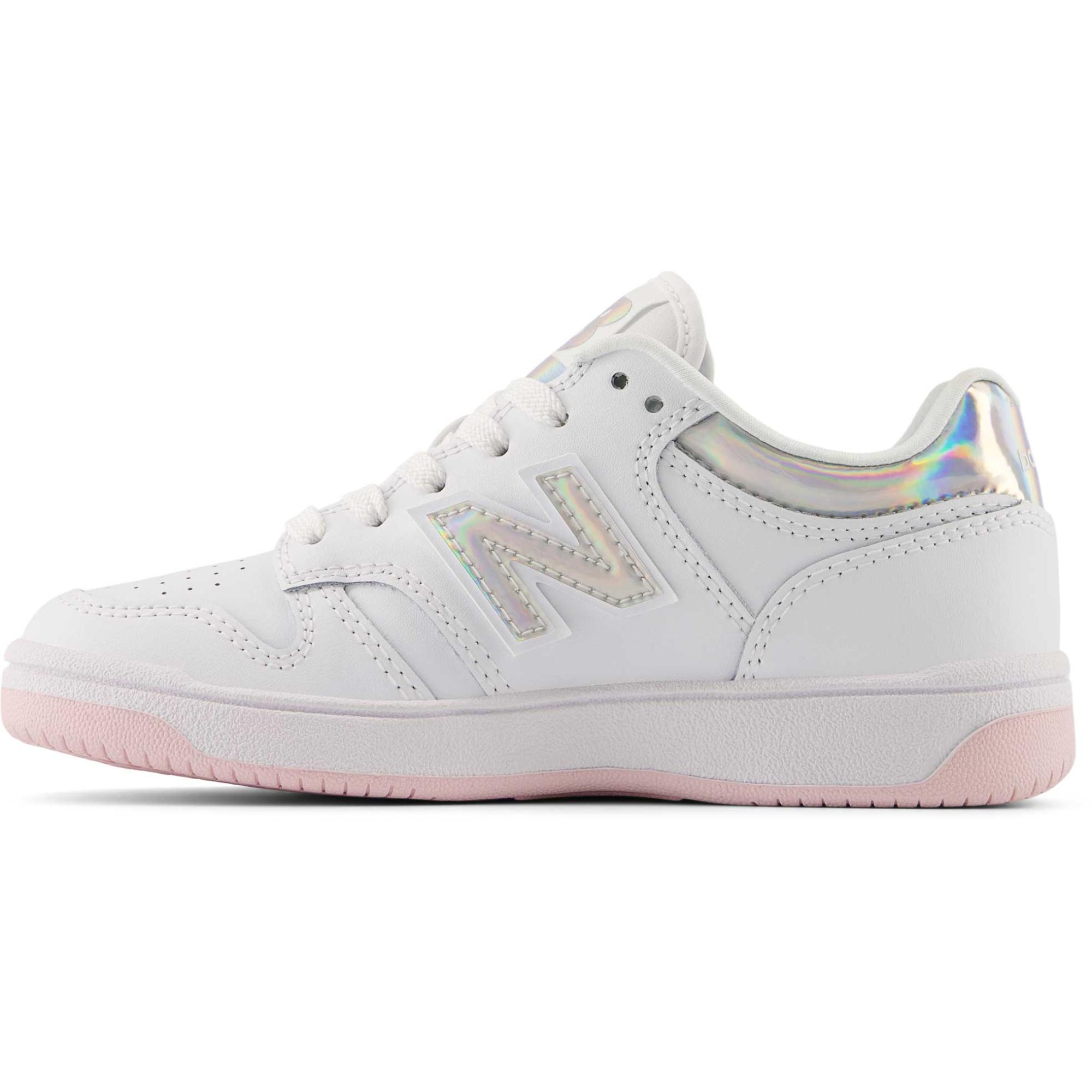 Детские повседневные туфли 480 New Balance, White/Rose Sugar — фото 3